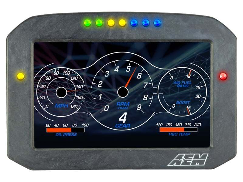 AEM CD-7L Carbon Logging Flush Digital Dash Display