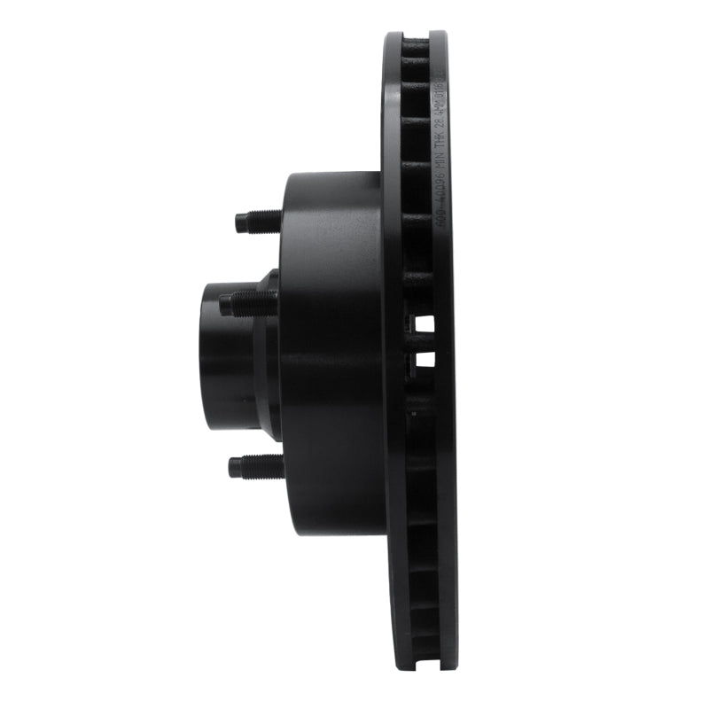 R1 03-03 Dodge Ram 1500 Van Front Left Drilled & Slotted Black Brake Rotor