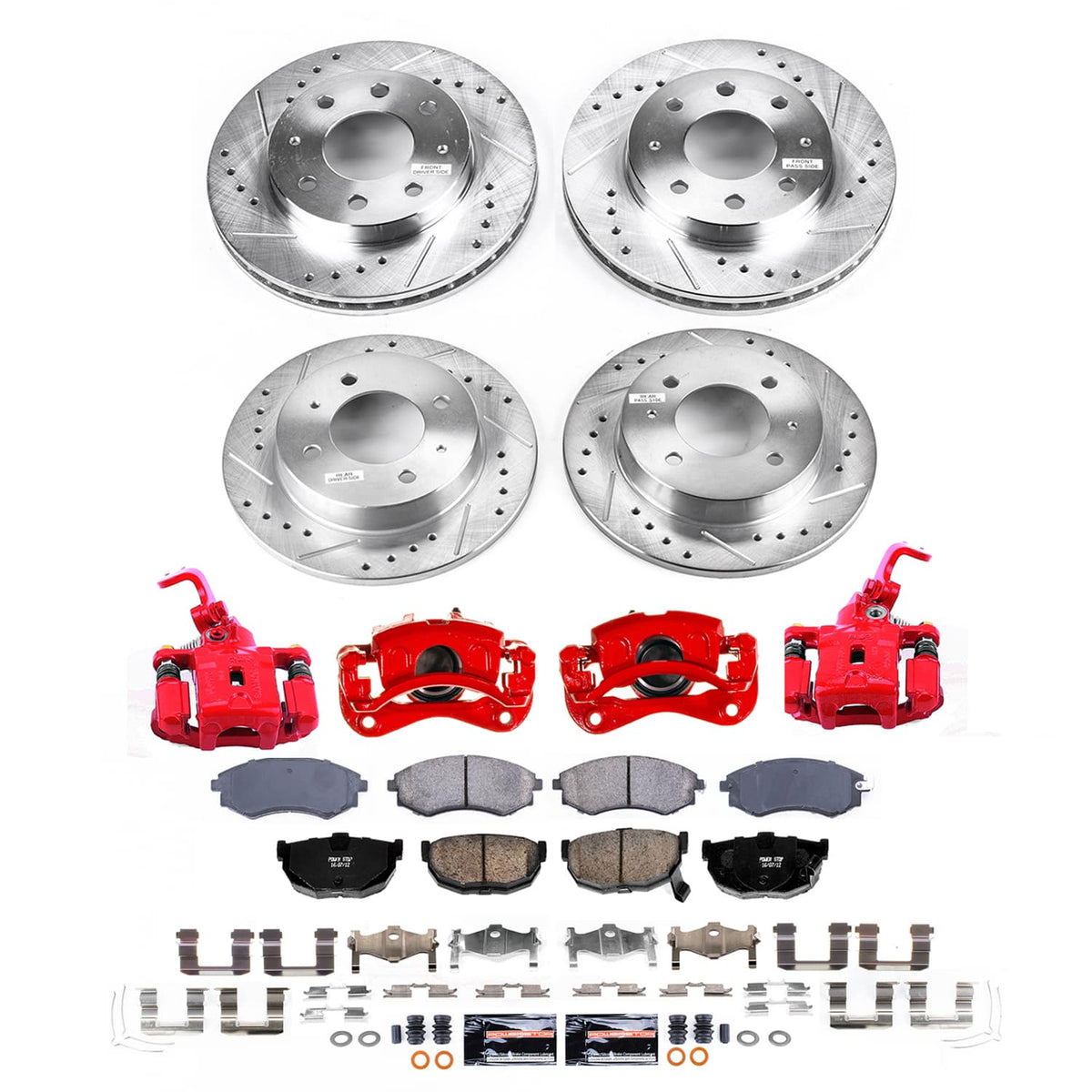 Power Stop 05-06 Hyundai Elantra Front and Rear Z23 Evolution Kit w/Calipers
