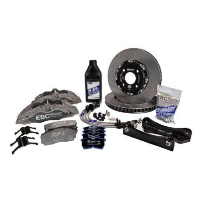EBC Racing Ford Fiesta ST MK6 Anodized Apollo-4 Calipers 330mm Rotors Front Big Brake Kit