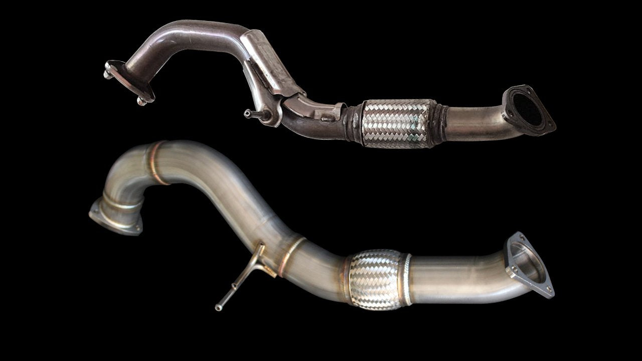 GReddy 2017+ Honda Civic Type R EXR 3in Front Over Pipe & Mid Pipe Combo