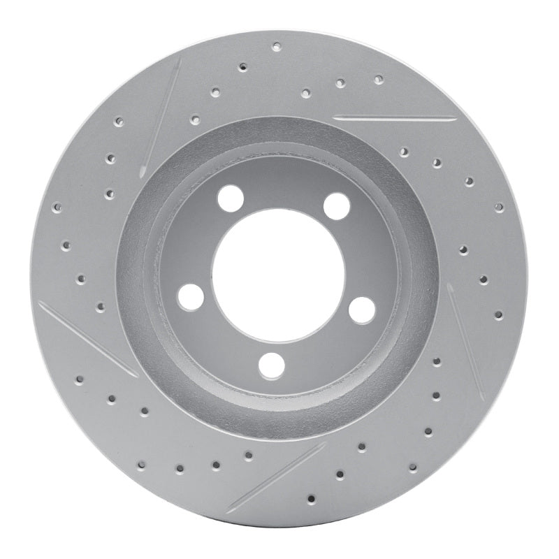 R1 65-66 Ford Galaxie Front Right Drilled & Slotted Geo-Carbon Rotor