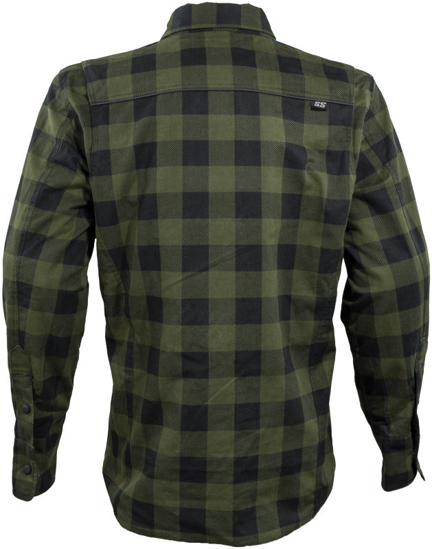 Speed and Strength True Grit Armored Motoshirt Olive/Black - 2XL