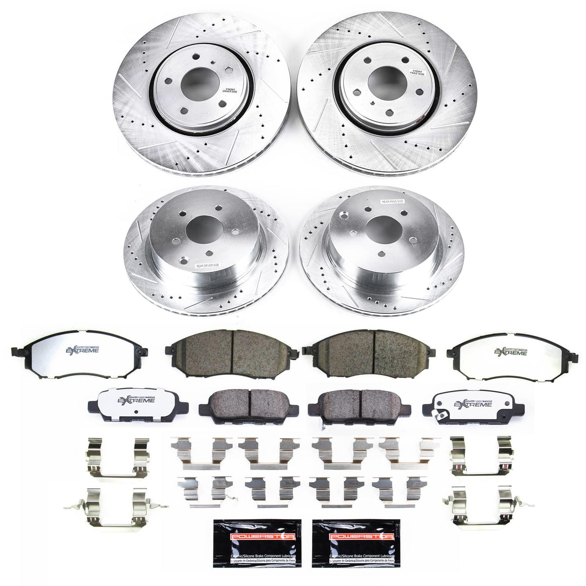 Power Stop 2009 Infiniti FX35 Front and Rear Z26 Street Brake Kit