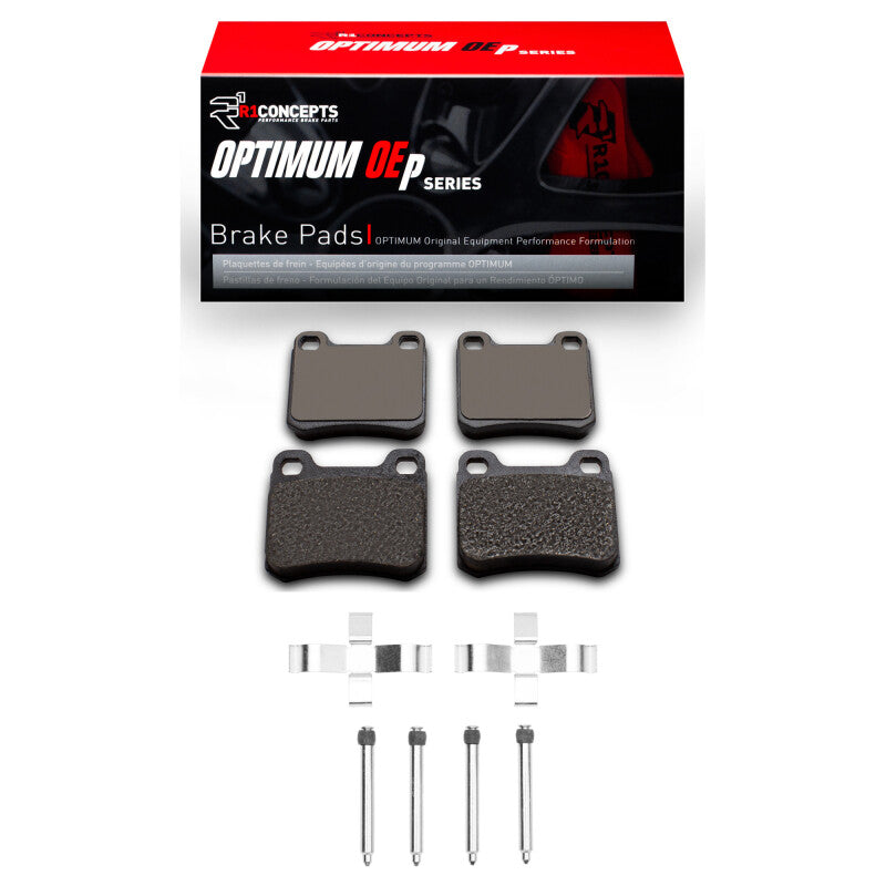 R1 83-95 Mercedes-Benz E300 Rear Optimum OE Pads & Hardware Kit