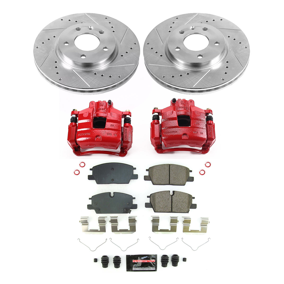 Power Stop 2021 Chevrolet Malibu Front Z23 Evolution Kit w/Calipers
