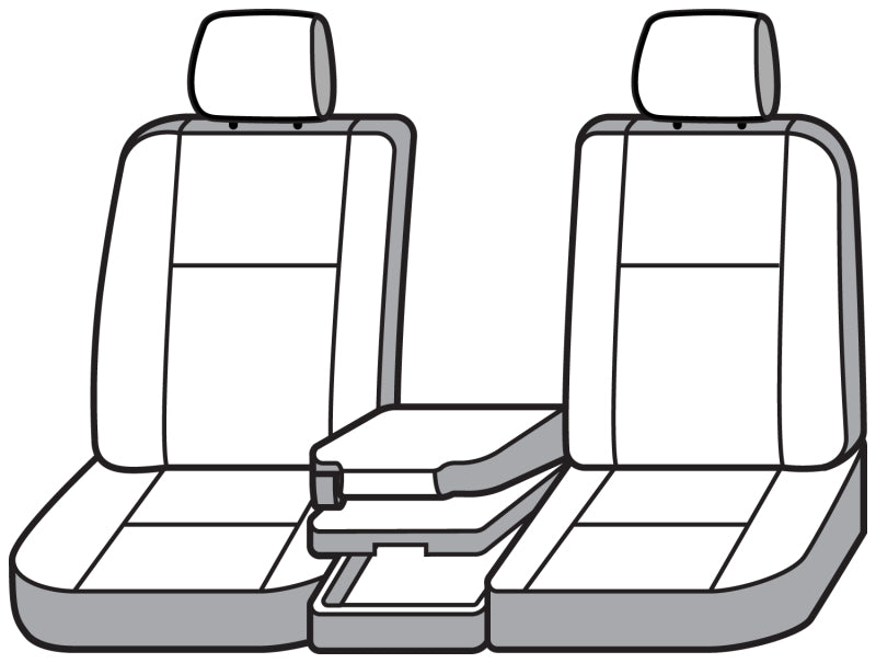 Covercraft 21-24 Ford F-150 Polycotton SeatSaver Custom Front Row Seat Covers - Taupe
