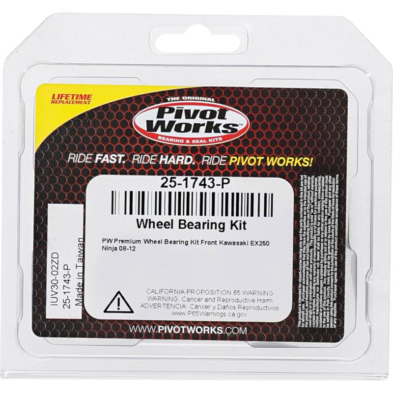 Pivot Works Kawasaki Wheel Bearing Kit Premium Bearings