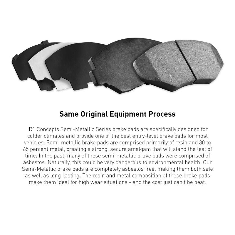 R1 12-20 Mercedes-Benz GLS550 Rear Semi Met Brake Pads