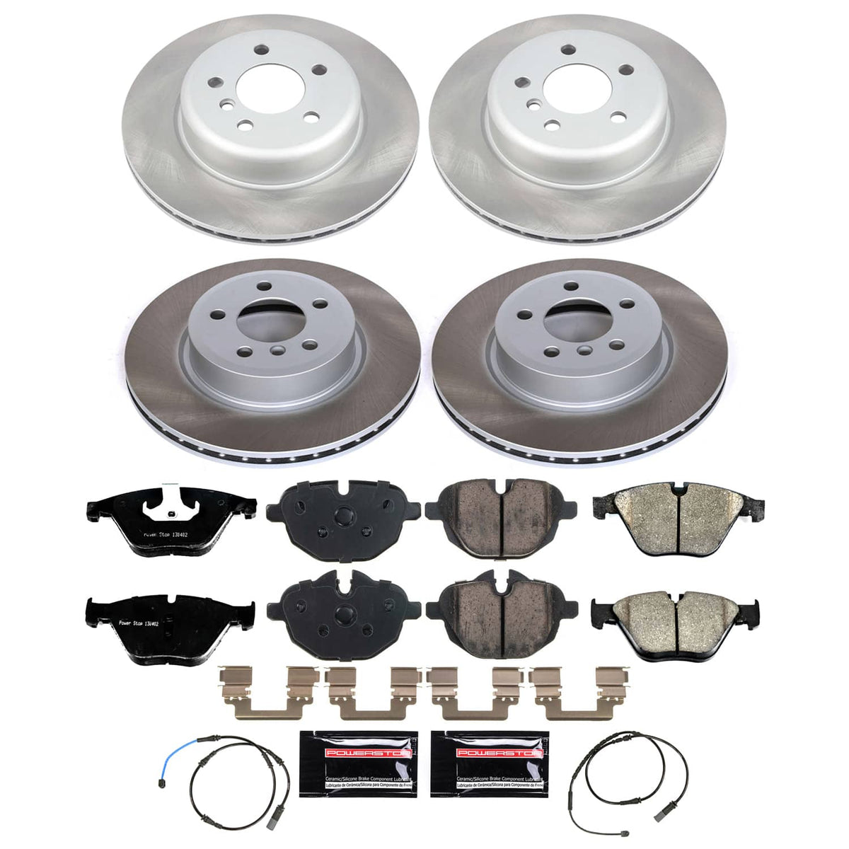 Power Stop 14-16 BMW 528i Front and Rear Semi-Coated Rotor Kit