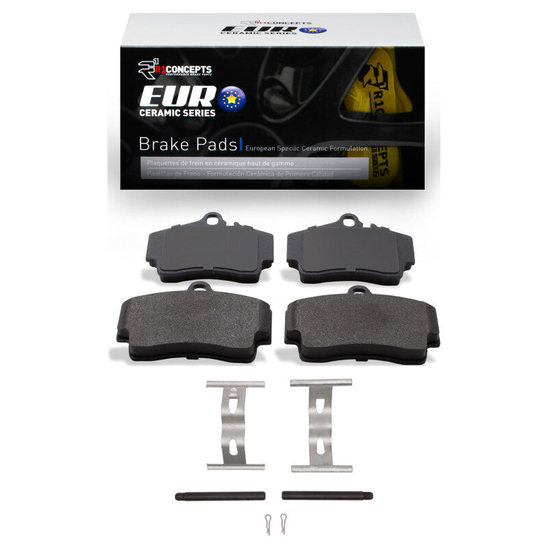R1 97-12 Porsche Boxster Rear Euro Ceramic Pads & Hardware Kit