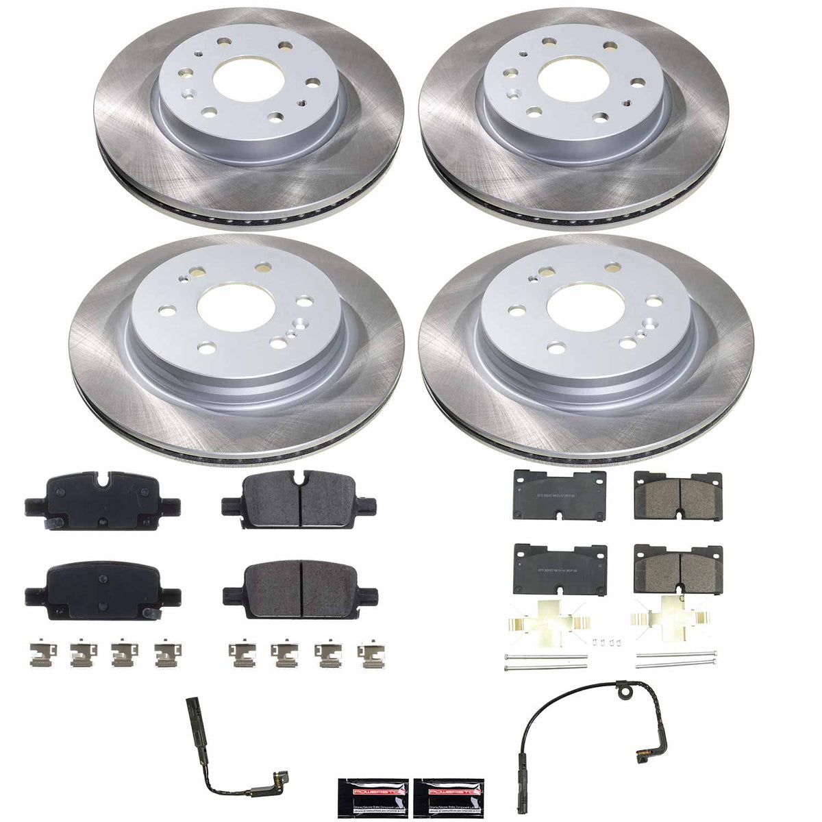 Power Stop 21-23 Cadillac Escalade Front and Rear Semi-Coated Rotor Kit