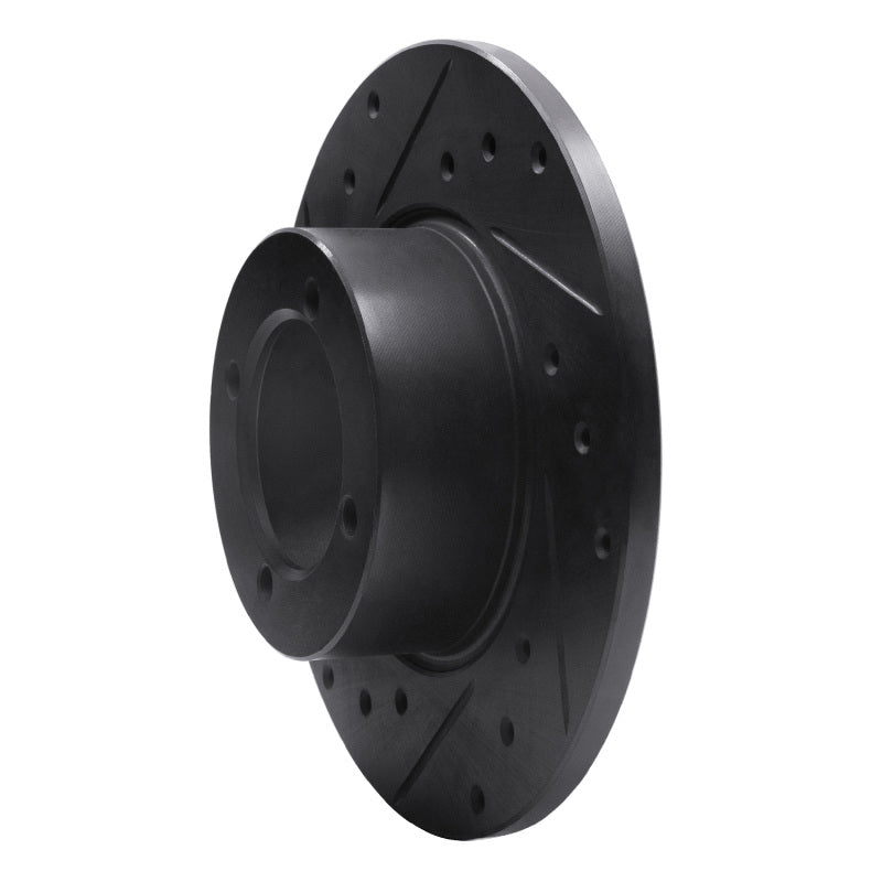 R1 67-74 Opel Manta Front Left Drilled & Slotted Black Brake Rotor