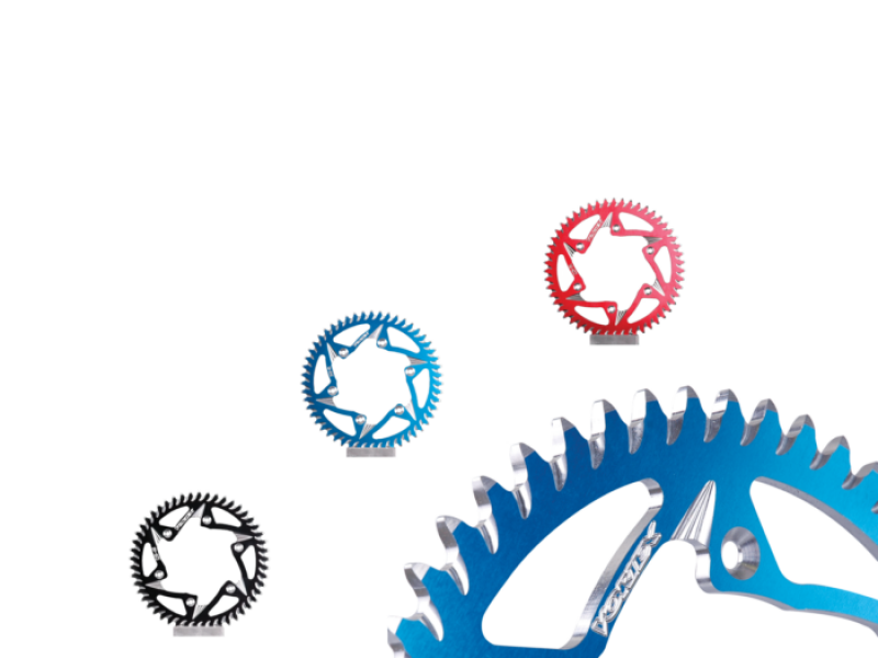 Vortex Racing Aluminum Rear Sprocket 525 45 Tooth- Blue