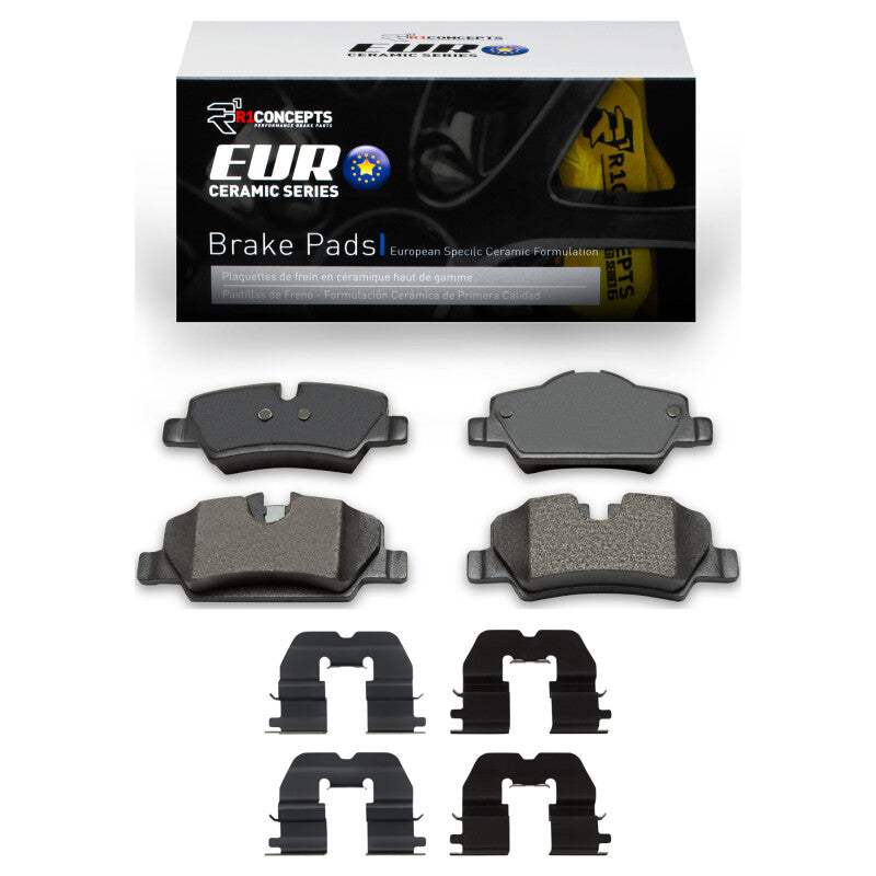 R1 2014-2024 Mini Cooper (Excl Clubman) Rear R1 Euro Ceramic Pads & Hardware Kit