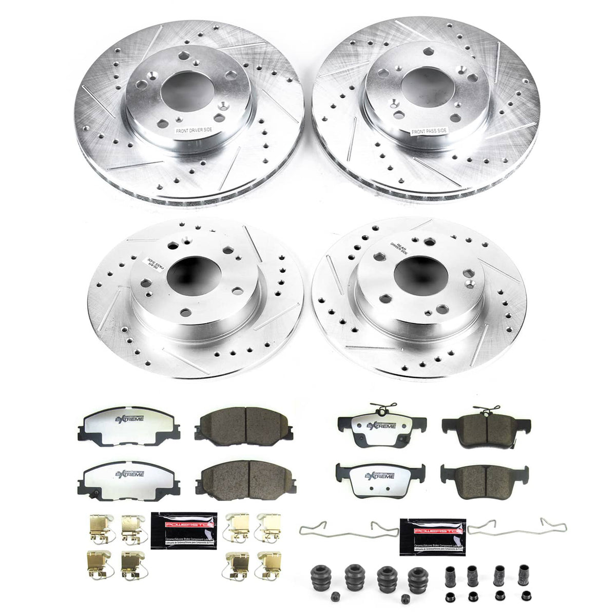 Power Stop 2022 Honda Civic Front and Rear Z26 Street Brake Kit