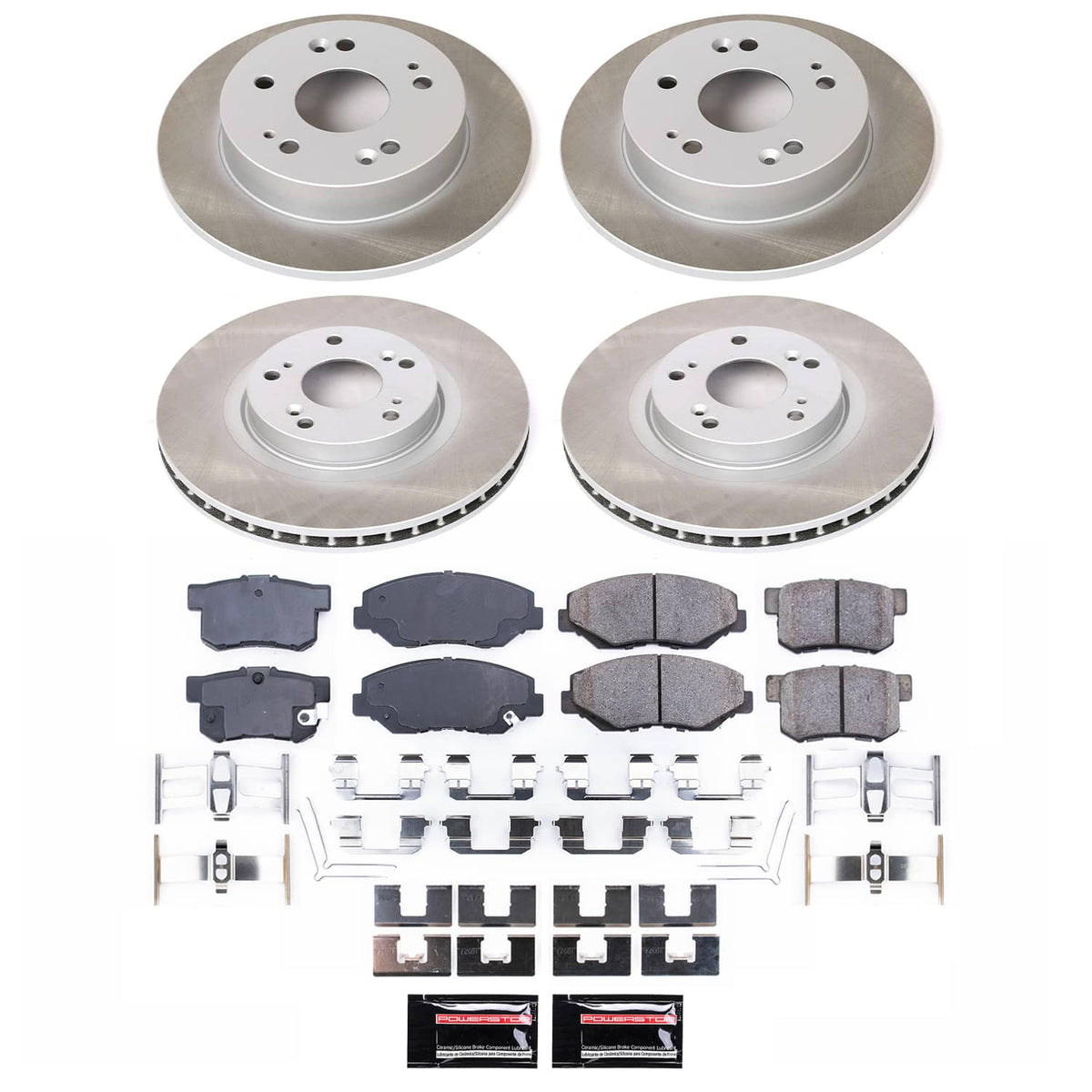 Power Stop 13-15 Acura ILX Front and Rear Semi-Coated Rotor Kit
