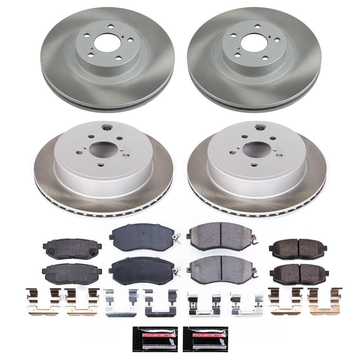 Power Stop 13-16 Scion FR-S Front and Rear Semi-Coated Rotor Kit