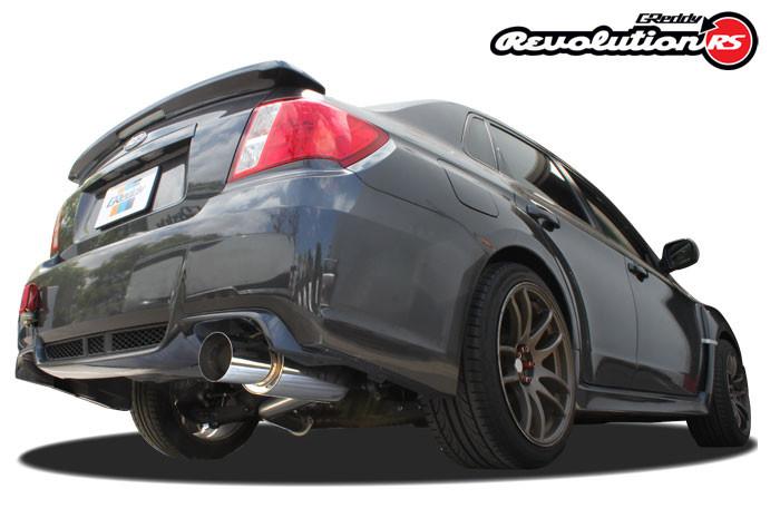 Greddy 11-14 Subaru WRX/STI (Sedan) 76mm Single Side Cat-Back Revolution RS Exhaust