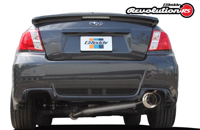 Greddy 11-14 Subaru WRX/STI (Sedan) 76mm Single Side Cat-Back Revolution RS Exhaust