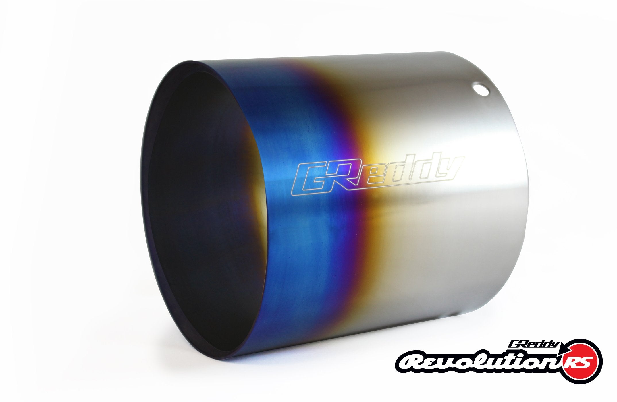 GReddy Burnt Titanium Tip (105mm Dia/150mm Length) for Revolution RS/RS-TI/RS-Race