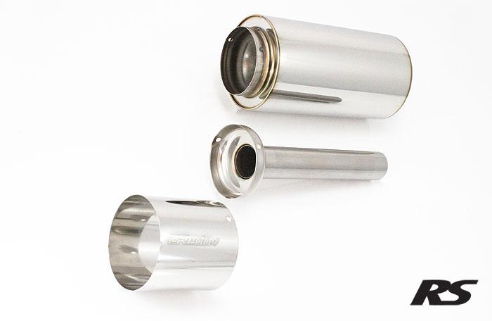 GReddy Universal 43mm Stainless Steel RS Tip w/ 115mm Tip Silencer