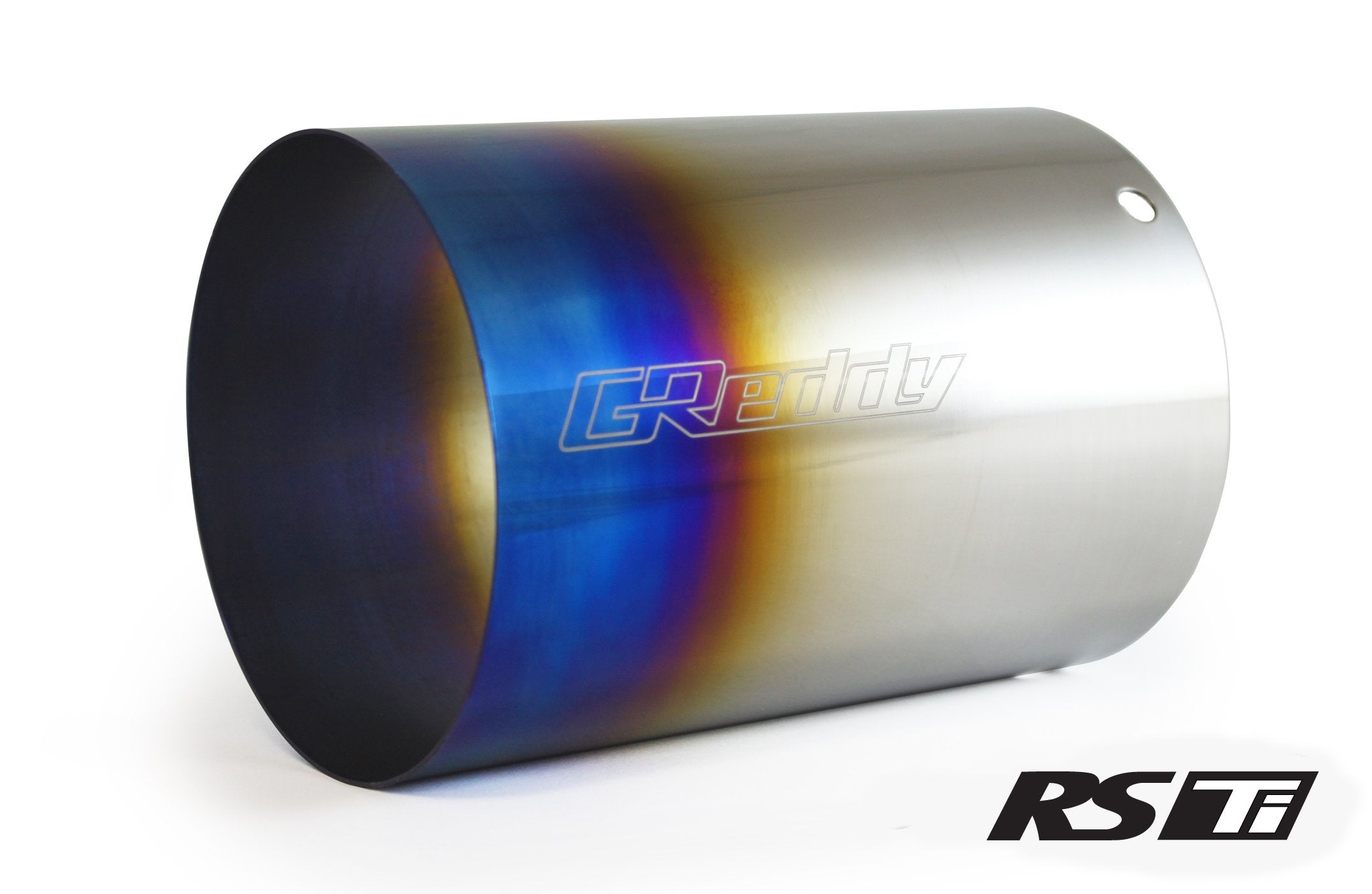 GReddy Burnt Titanium Tip 115mm Diameter 120mm Length (for Revolution RS/RS-TI/RS-Race) - 160 Rev RS