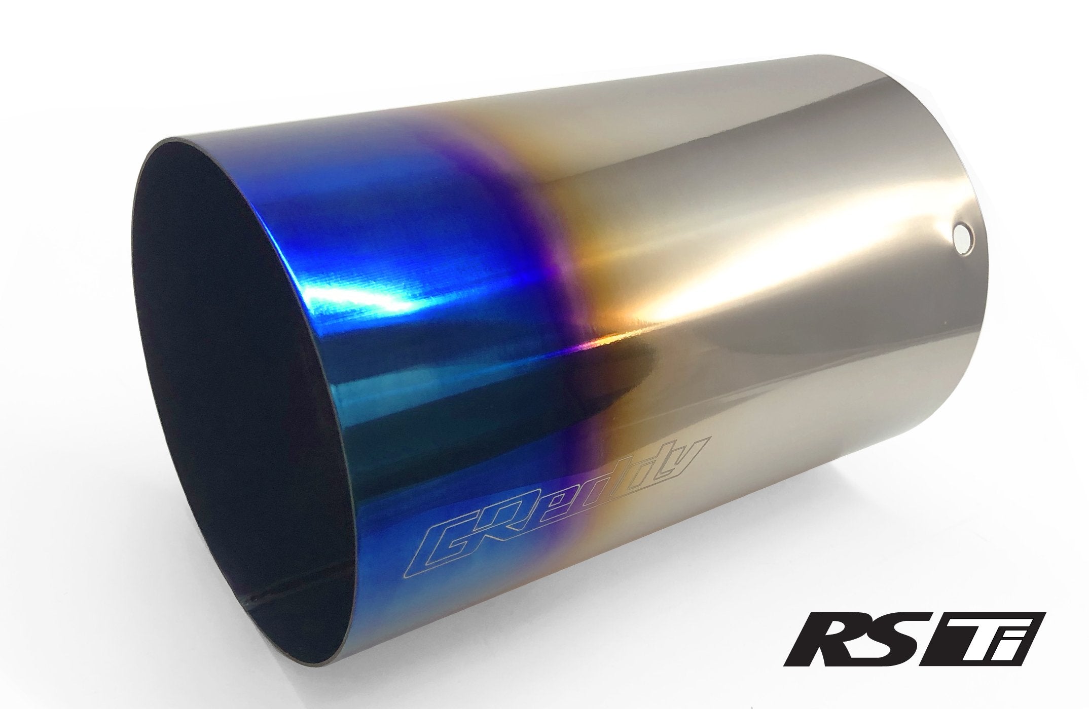 GReddy Burnt Titanium Tip 115mm Diameter 150mm Length (Revolution RS/RS-TI/RS-Race) - 160 Rev RS (L)