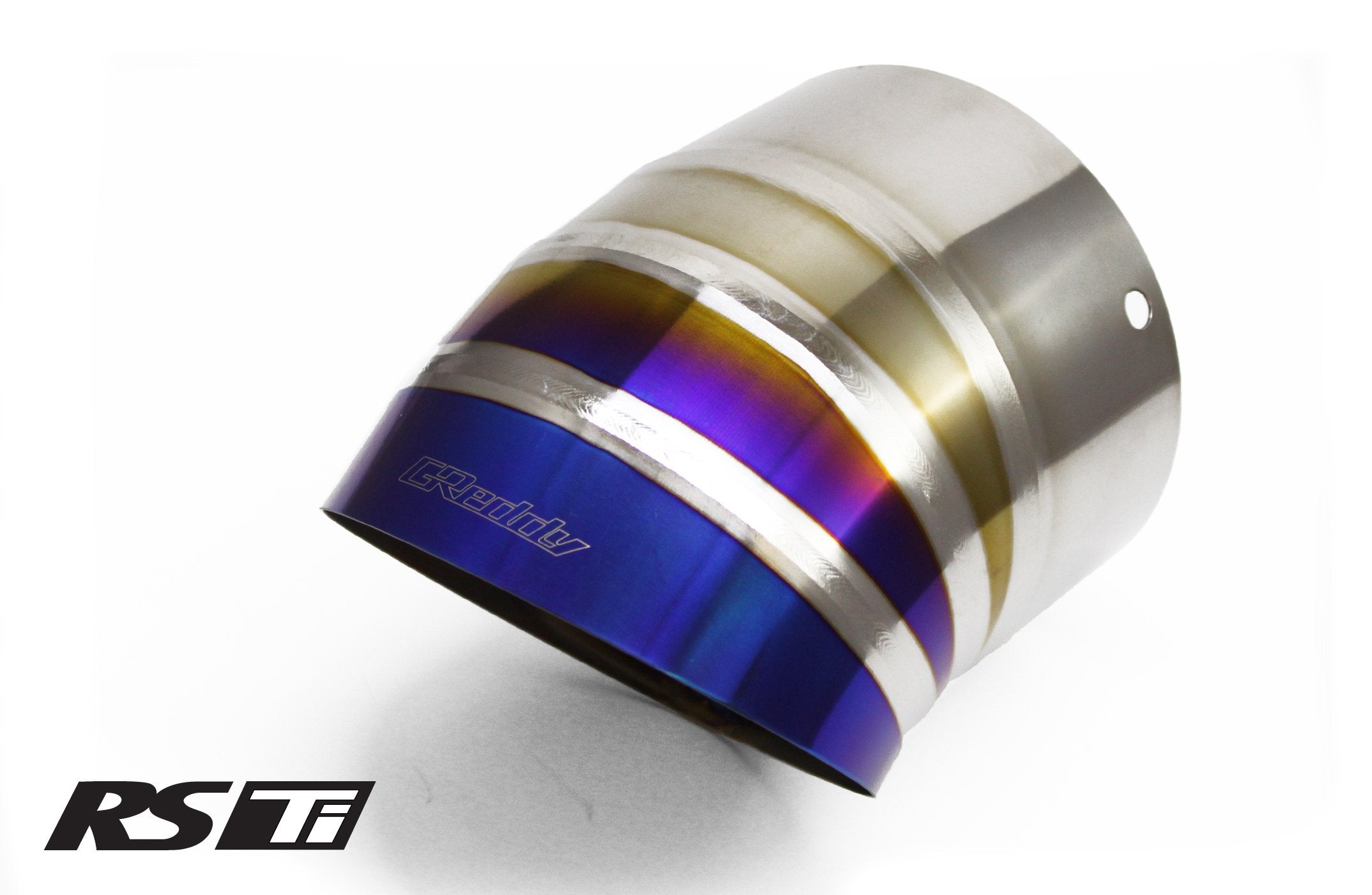 GReddy Burnt Titanium Turndown Tip 115mm Diameter 120mm Length (for Revolution RS / RS-TI / RS-Race)