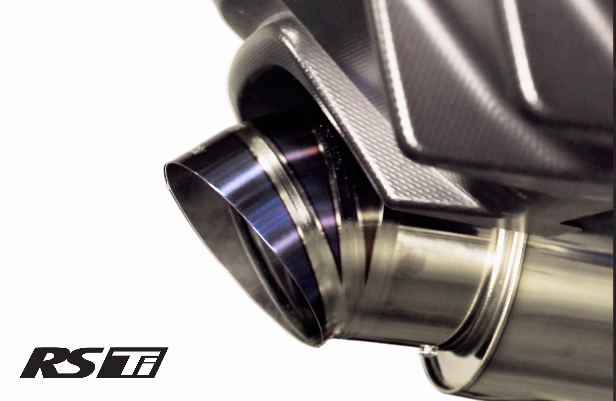 GReddy Burnt Titanium Turndown Tip 115mm Diameter 150mm Length (for Revolution RS / RS-TI / RS-Race)
