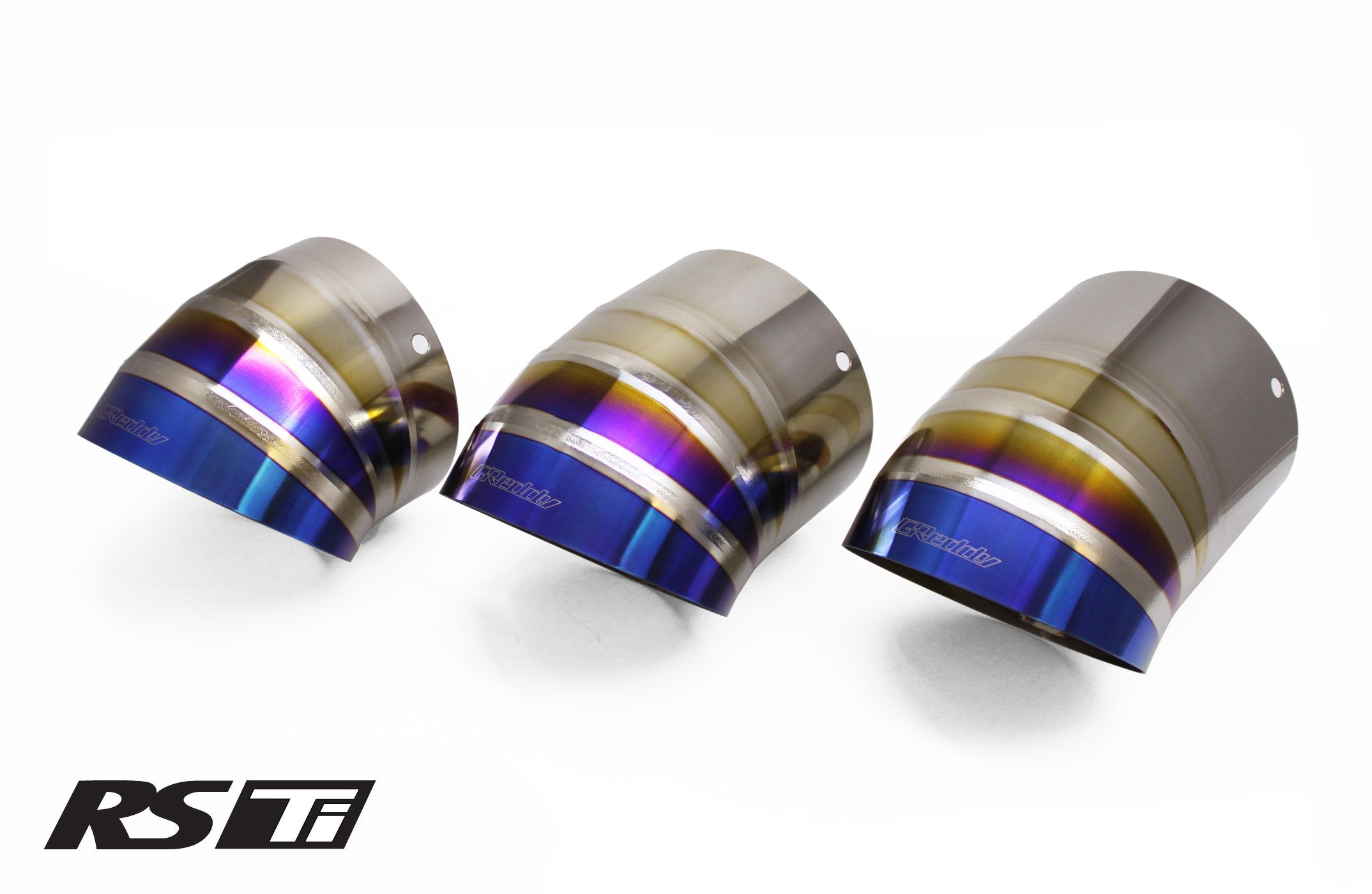 GReddy Burnt Titanium Turndown Tip 115mm Diameter 150mm Length (for Revolution RS / RS-TI / RS-Race)