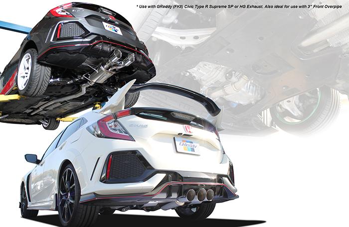 GReddy 2017+ Honda Civic Type R Front Over Pipe