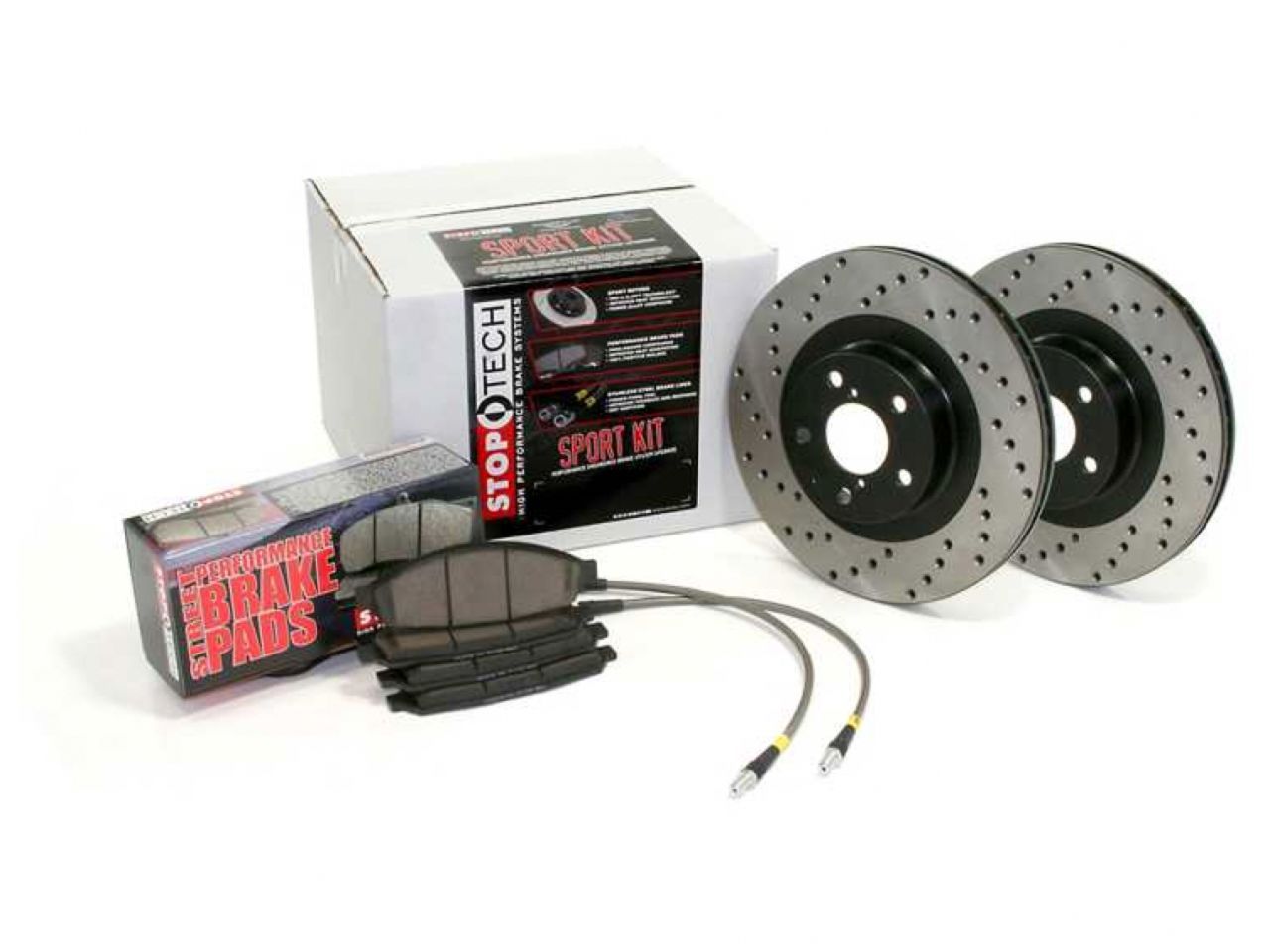 Sport Axle Pack, Drilled & Slotted, Front
