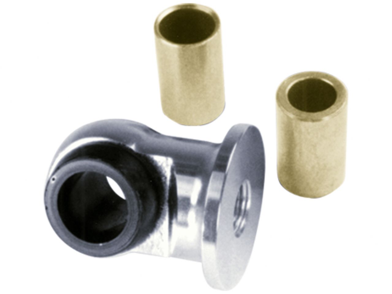 QA1 1in Extended Length Eyelet w/Bushings & Sleeves - 9/16-18 Thread - Anodized Aluminum