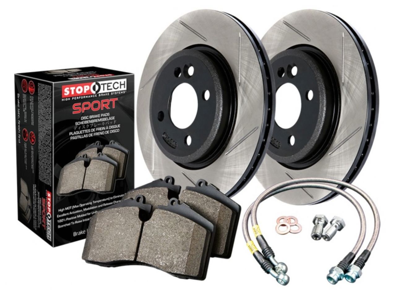 Sport Axle Pack, Drilled & Slotted, 4 Wheel