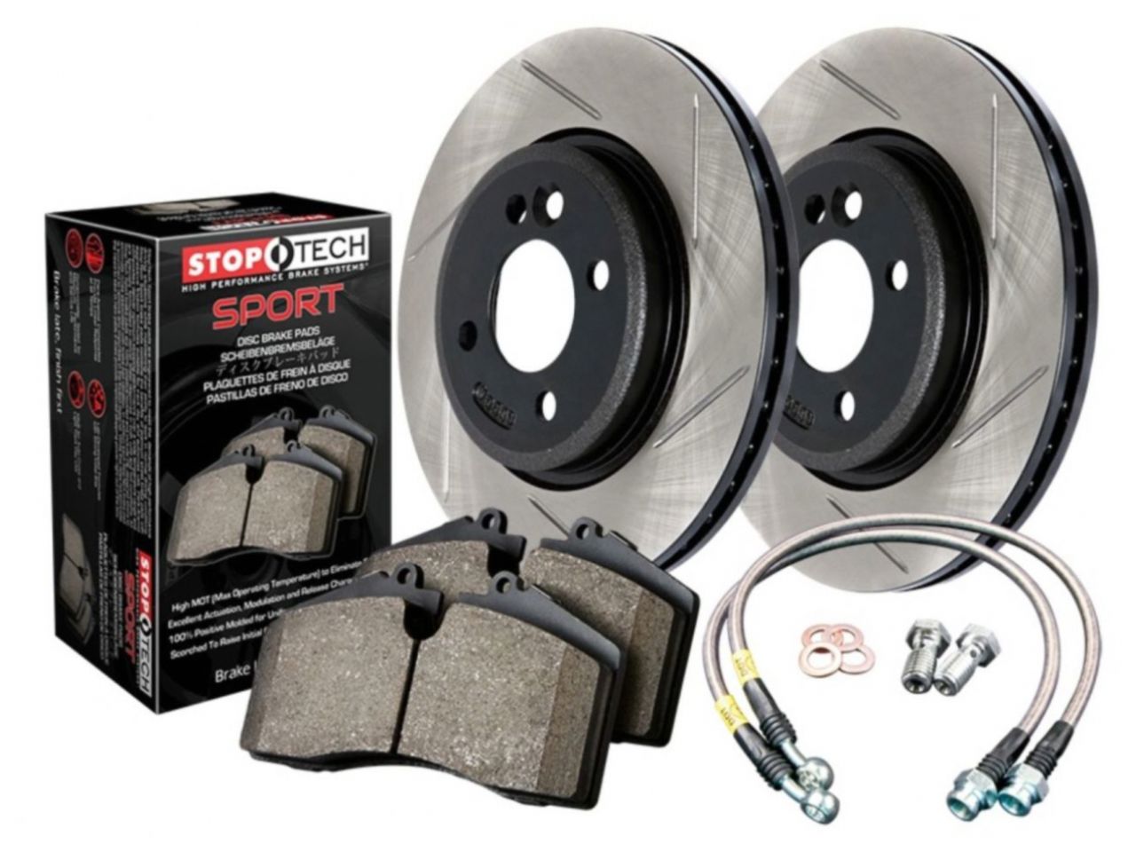 Sport Axle Pack, Drilled & Slotted, 4 Wheel
