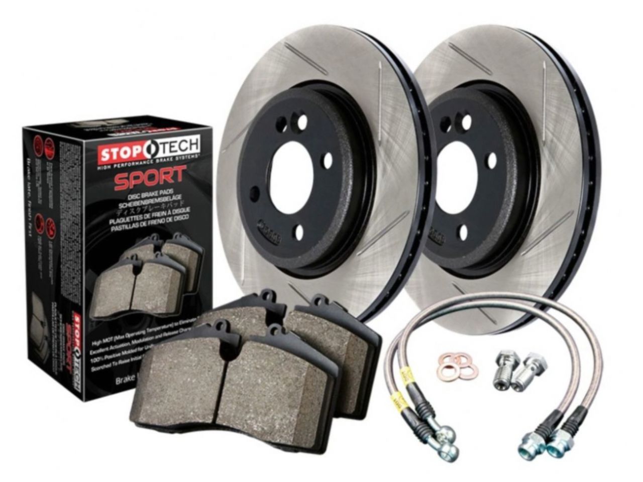 Sport Axle Pack, Drilled & Slotted, Front