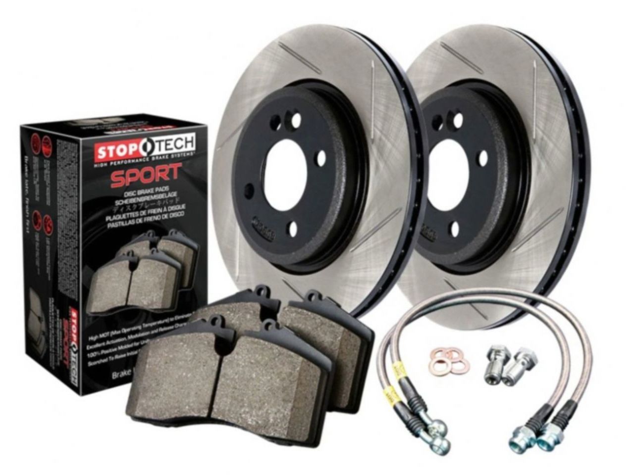 Sport Axle Pack, Drilled & Slotted, Front