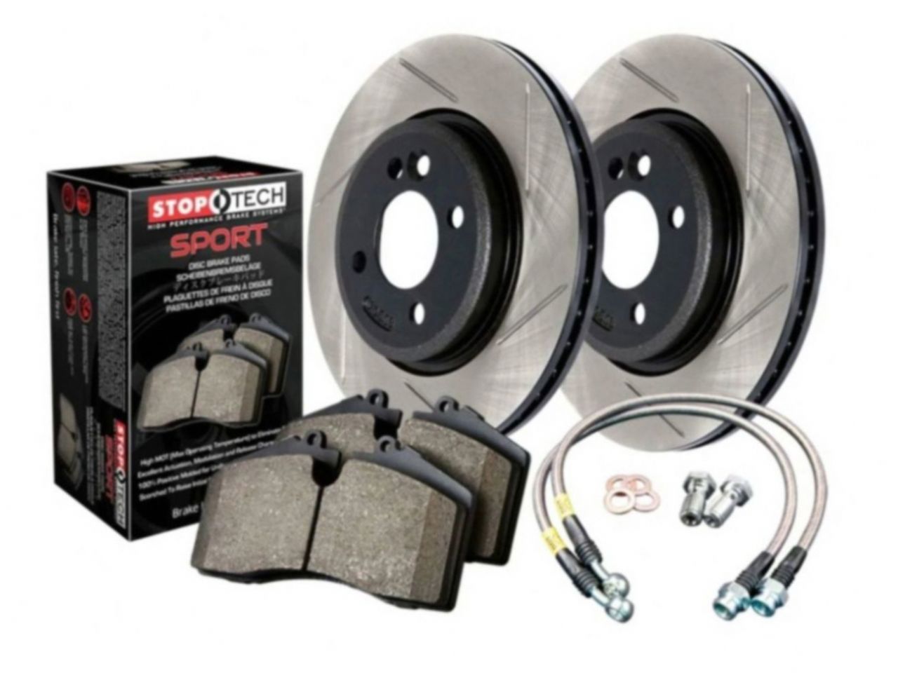 Sport Axle Pack, Drilled & Slotted, Front