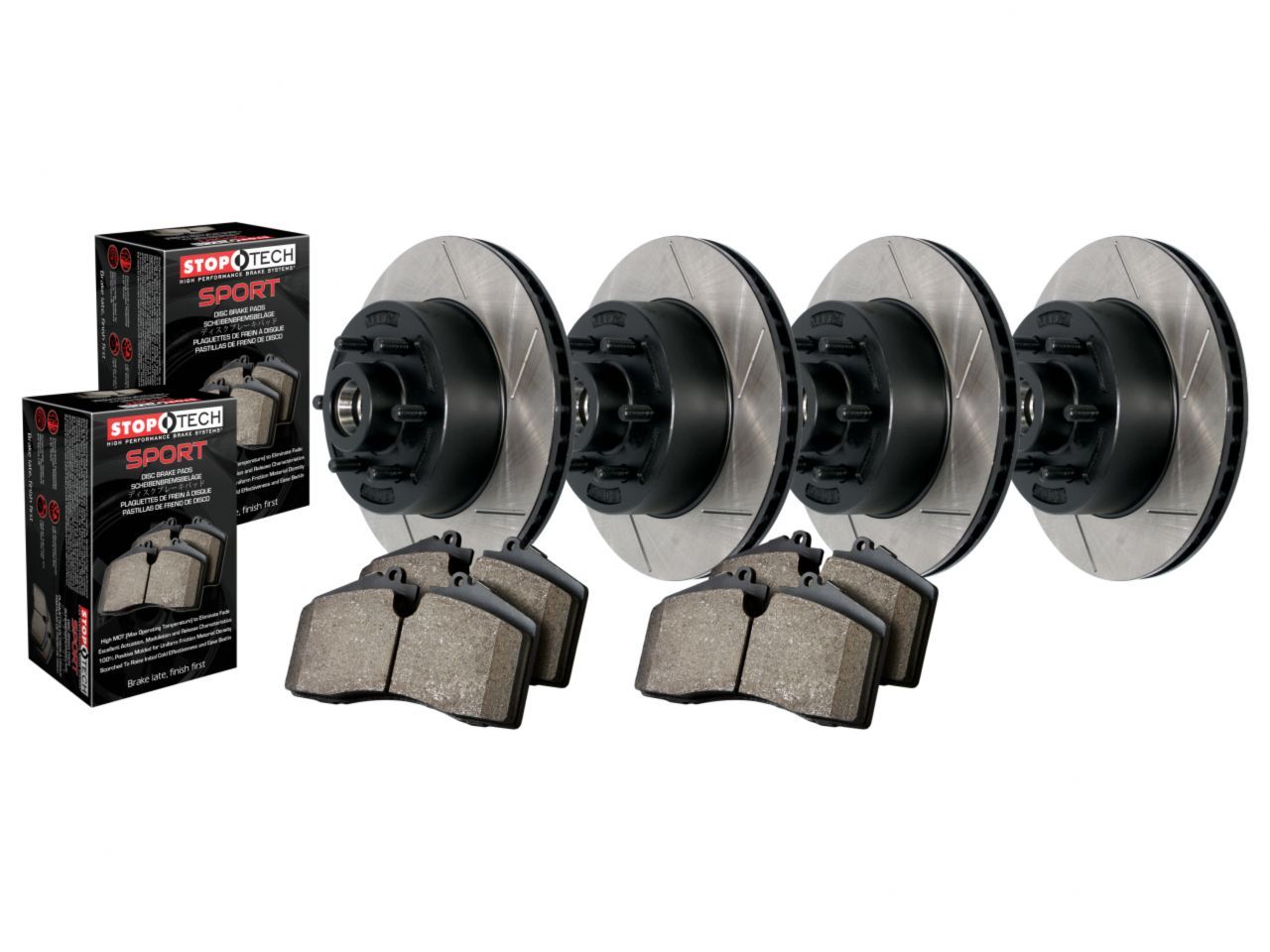 Truck Axle Pack, Slotted, 4 Wheel