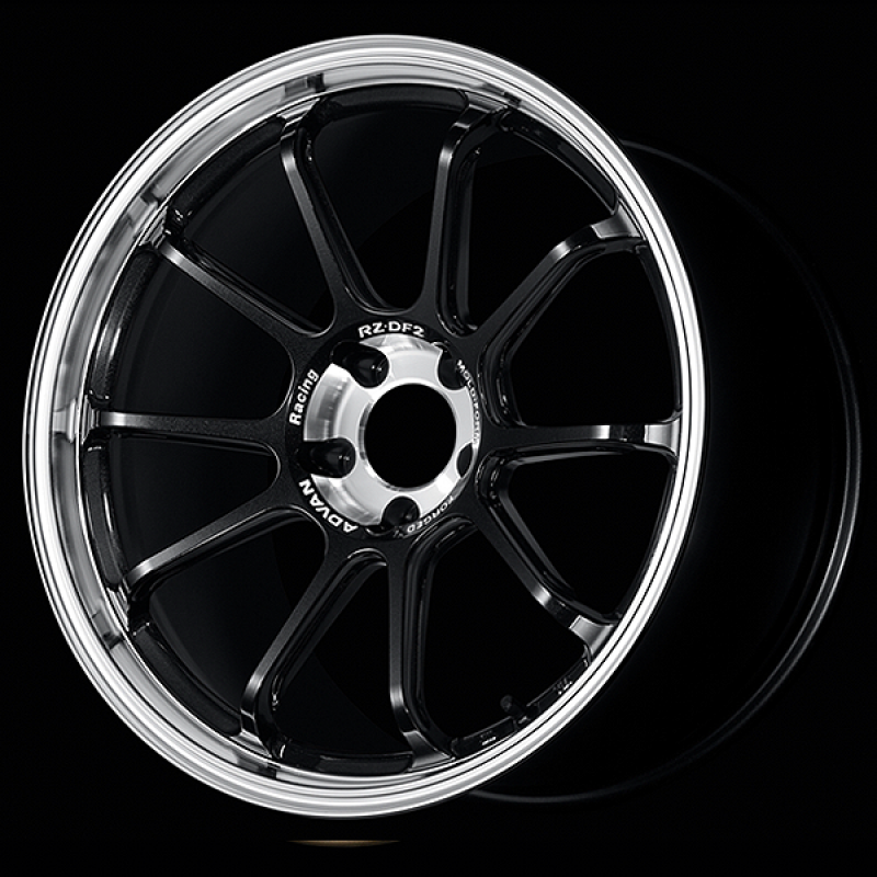 Advan RZ-DF2 20x9.0 / +40 Offset / 5x112 / 66.5mm Bore / Diamond Cut and Racing Titanium Black