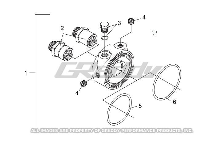 GReddy Oil Filter Block Adapter O-Ring (Small)