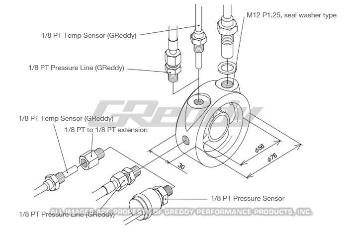 GReddy Oil Filter block Adapter O-Ring (Large)