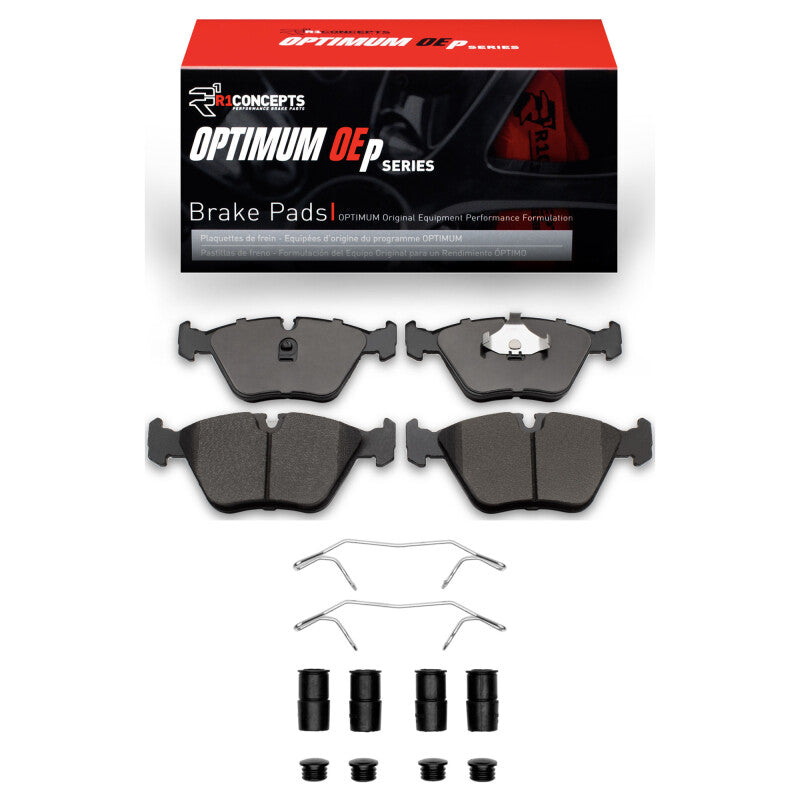 R1 98-06 Jaguar Vanden Plas Front Optimum OE Pads & Hardware Kit