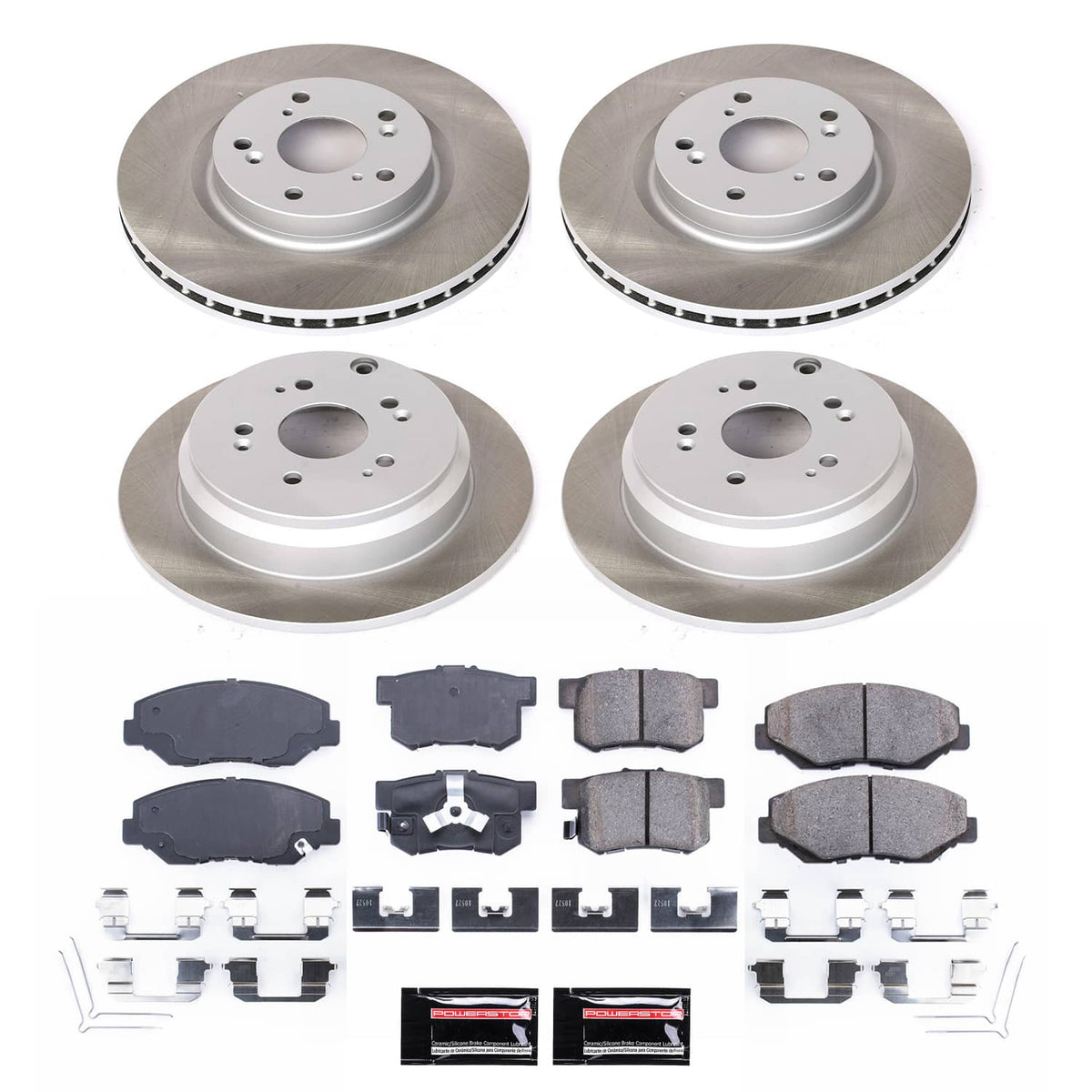 Power Stop 12-16 Honda CR-V Front and Rear Semi-Coated Rotor Kit