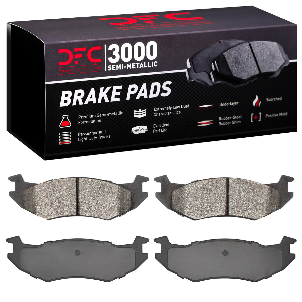 DFC 78-82 Dodge Rampage Front 3000 Semi-Metallic Brake Pads