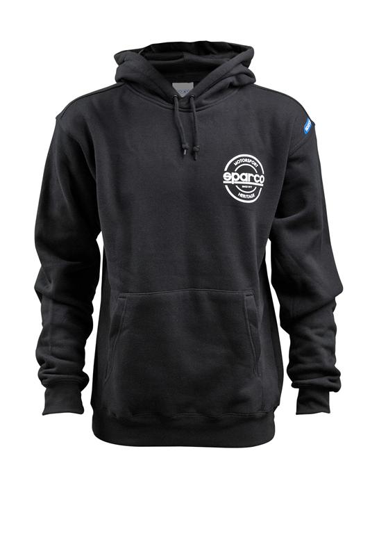 Sparco Sweatshirt Hooded S-Seal Blk Xlrg