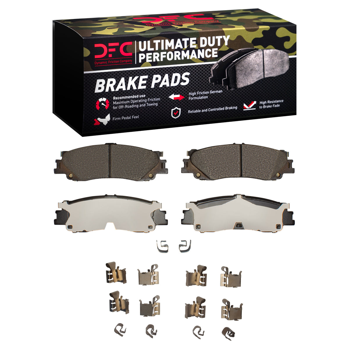 DFC 22-25 Infiniti QX80 Rear Ultimate Duty Performance Brake Pads and Hardware Kit