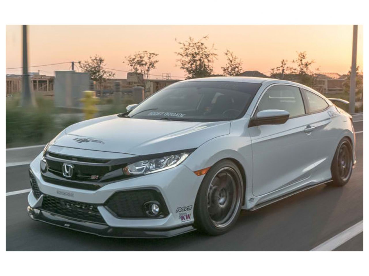 GReddy 2017+ Honda Civic Si Coupe/Sedan Front Lip Spoiler - Carbon