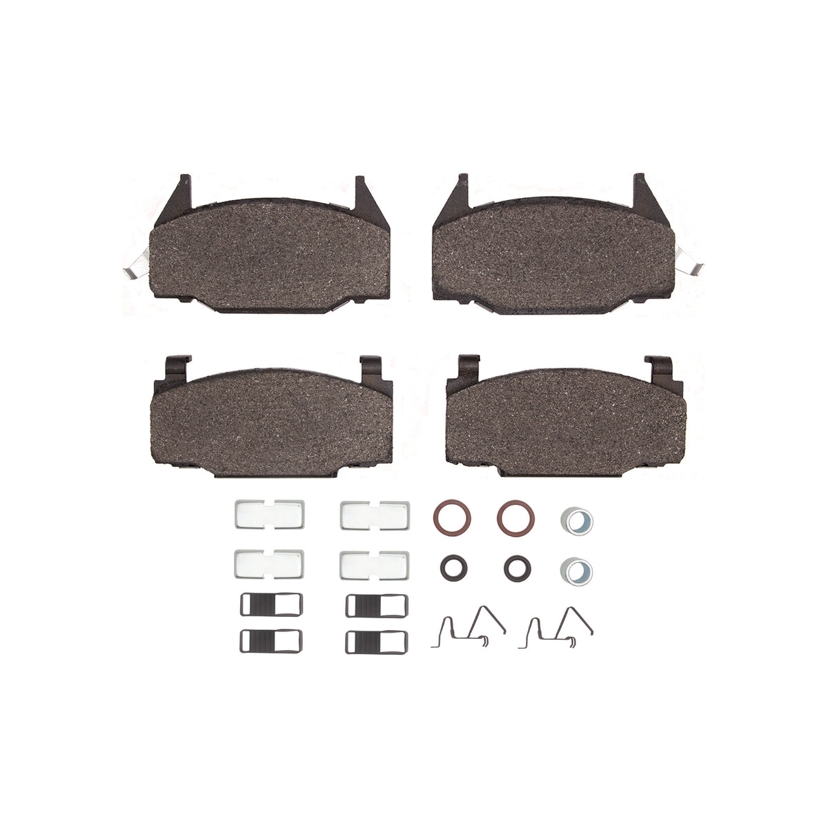 DFC 76-79 Chevrolet Chevette Front 5000 Advanced Semi Metallic Brake Pads and Hardware Kit